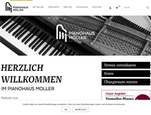 Tablet Screenshot of pianohaus-moeller.de